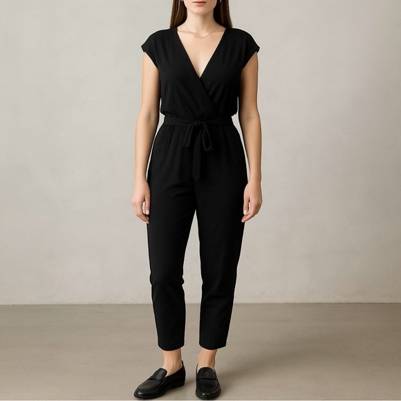 HELMUT LANG V-Neck Jumpsuit - Picture 1 of 12